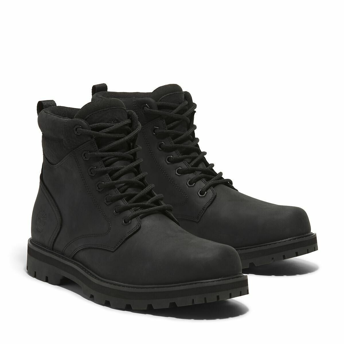 Lace up ankle boots in leather black Timberland La Redoute
