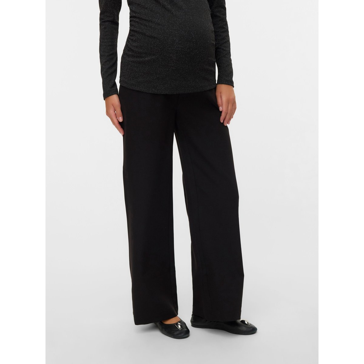 Pantalon À Jambe Large noire - black, MAMA LICIOUS