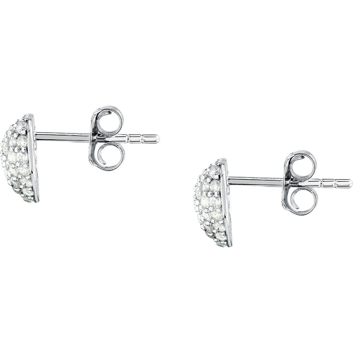 Boucles d'oreilles en Zircon/cubic Zirconia/recycled Silver 925/1000 et Zircon argent, MORELLATO
