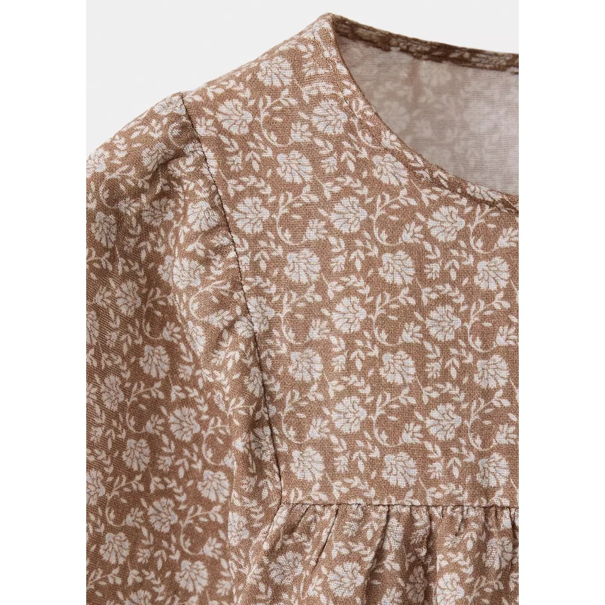 Blouse en imprimé floral beige, MANGO KIDS