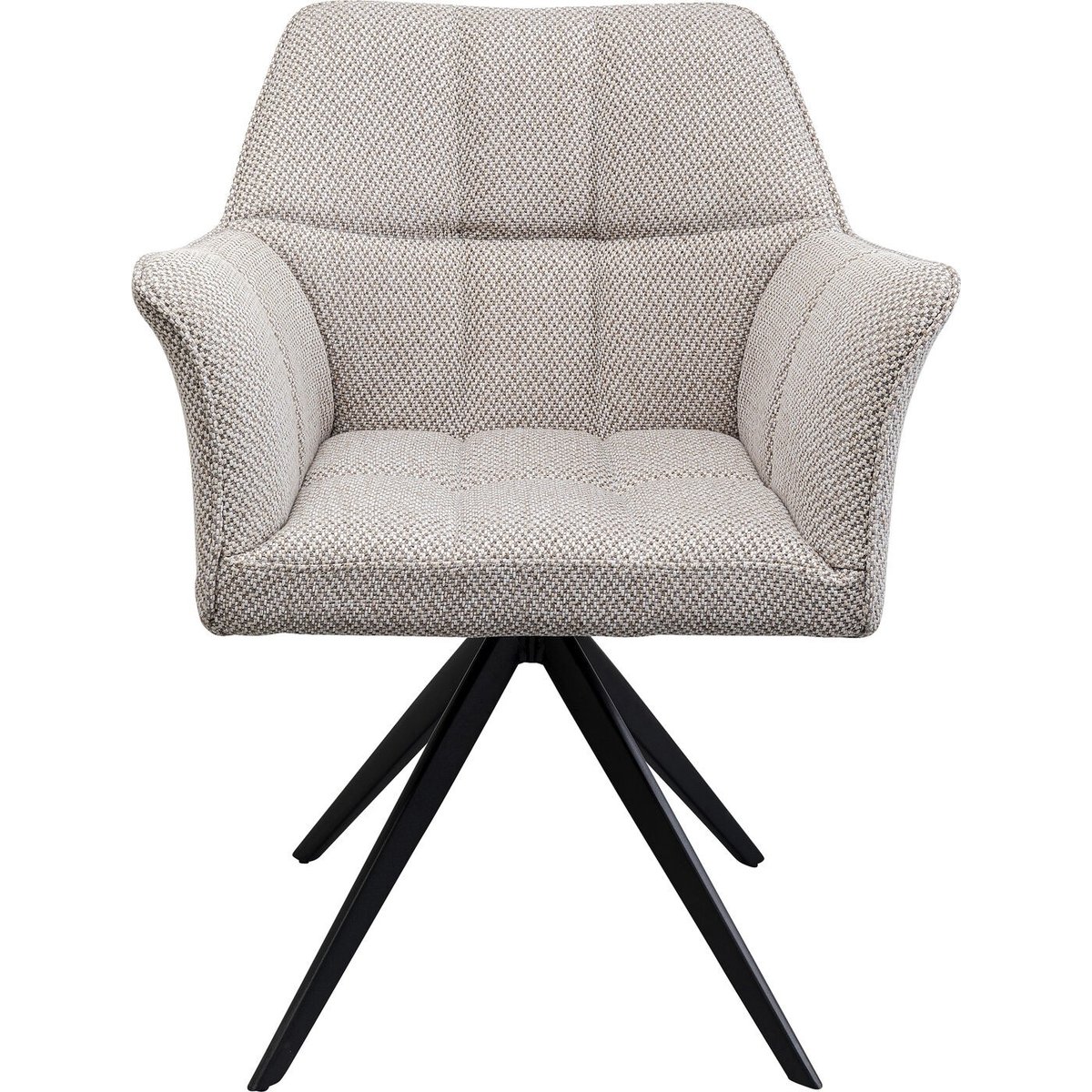 Chaise avec accoudoirs pivotante, THINKTANK gris, KARE DESIGN