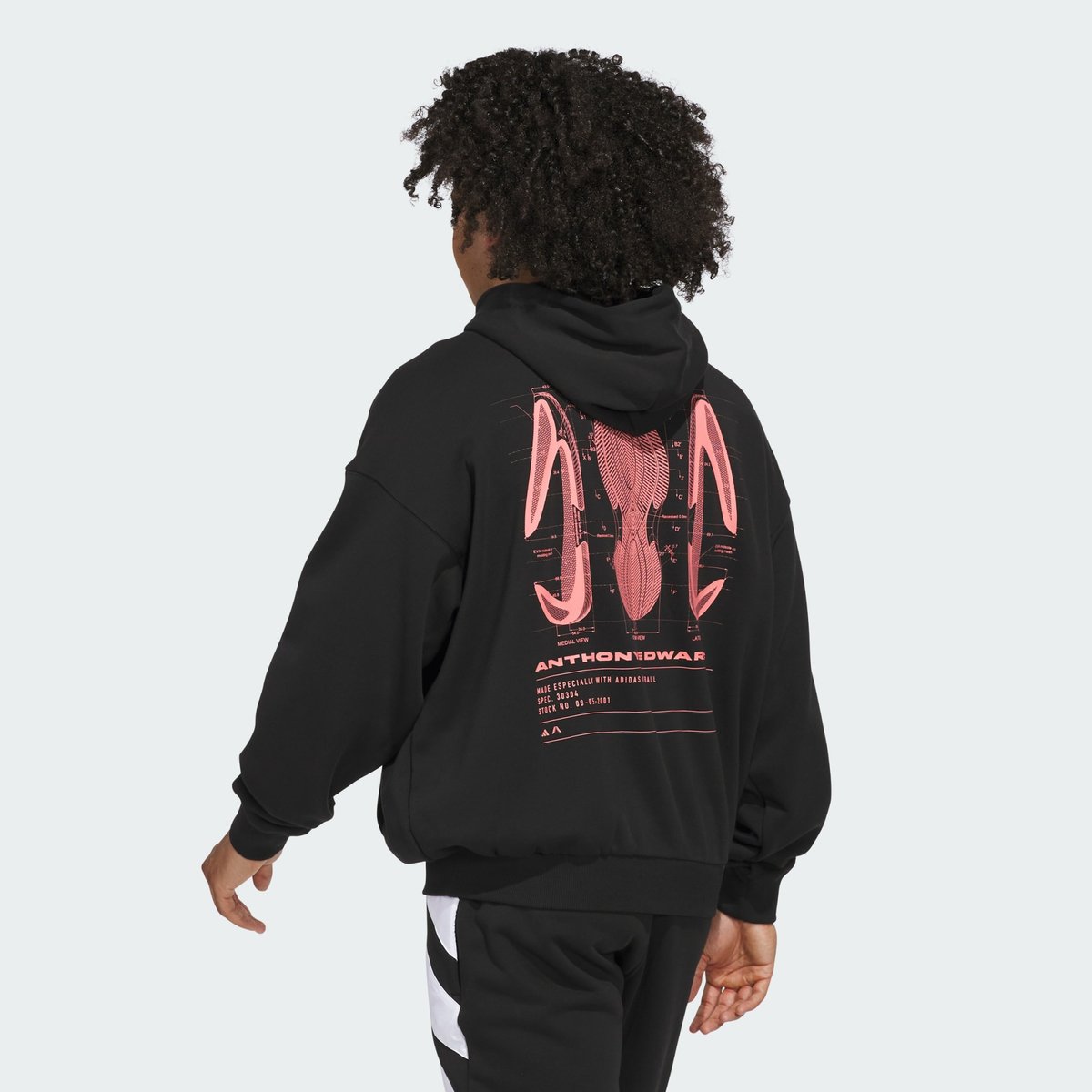 Sweat-Shirt À Capuche Anthony Edwards Schematic Sweat-Shirt À Capuche Anthony Edwards Schematic black, adidas Performance