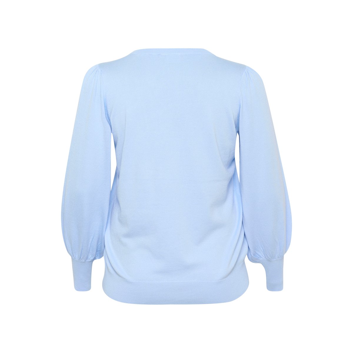 Pullover tricoté bleu windsufer, KAFFE CURVE