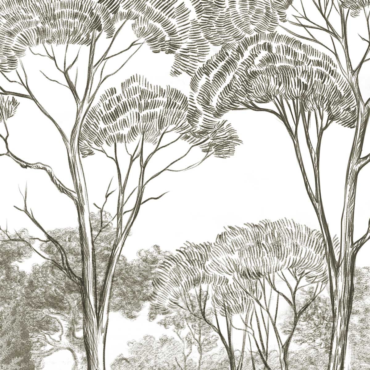 Papier peint Riviera Antique noir, HEXOA
