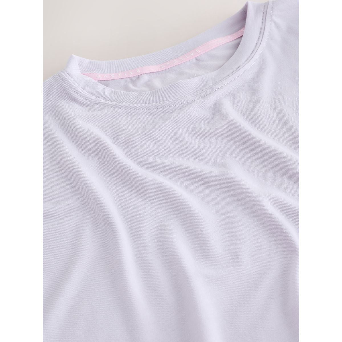 T-shirt ras du cou droit à manches courtes violet lilas, NEXT