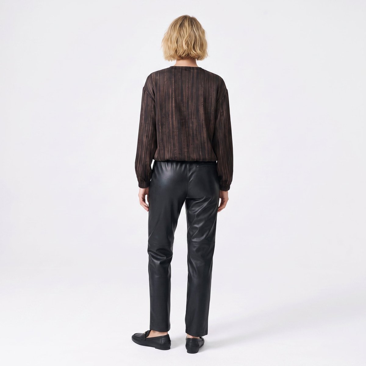 Chemise fluide effet métalisée femme OLELINE brown, ARTLOVE
