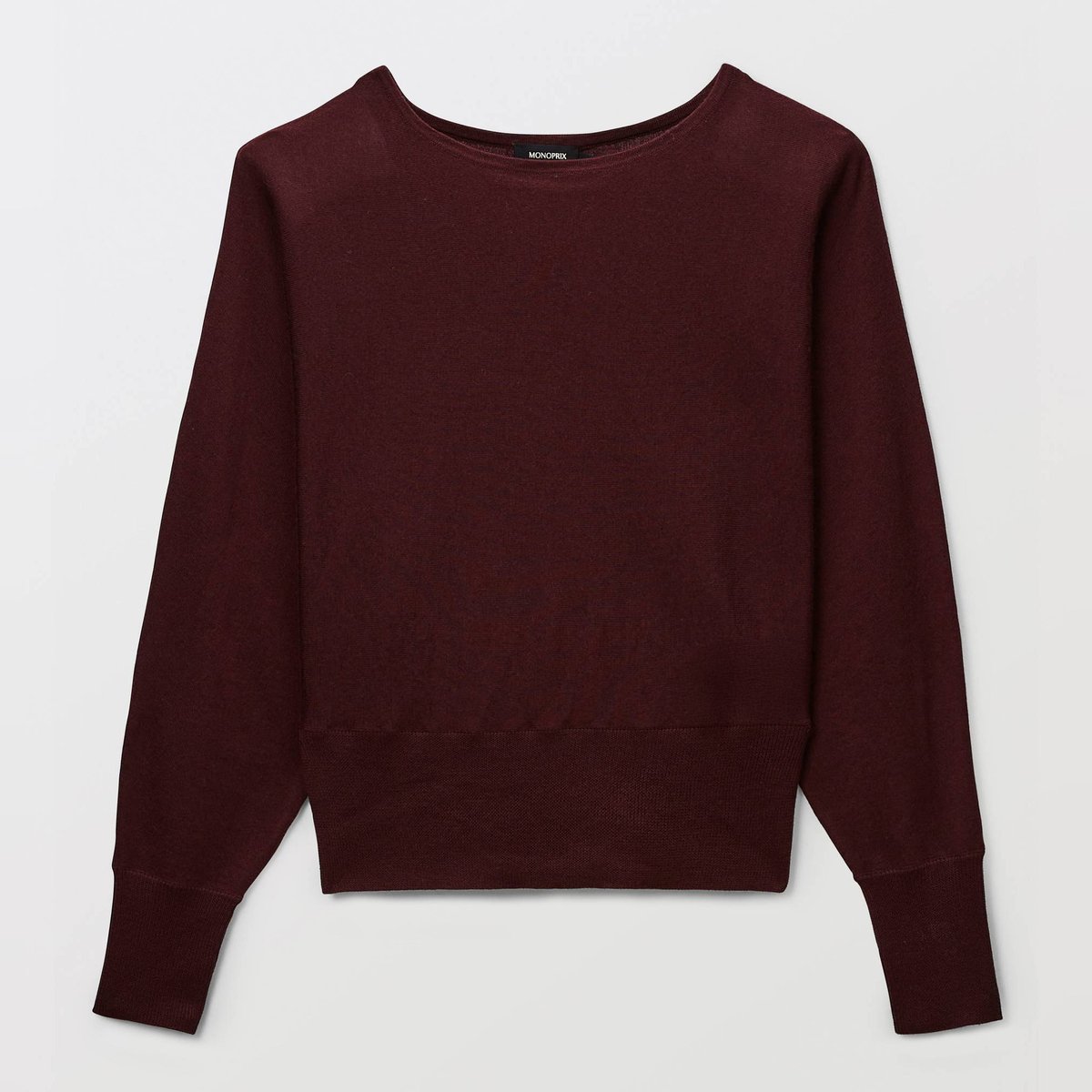 Pull à manches chauve-souris porto, MONOPRIX