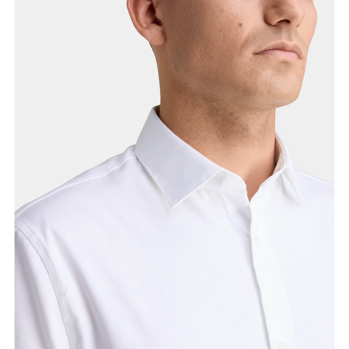 Chemise droite hsrdobba en coton blanc, GALERIES LAFAYETTE