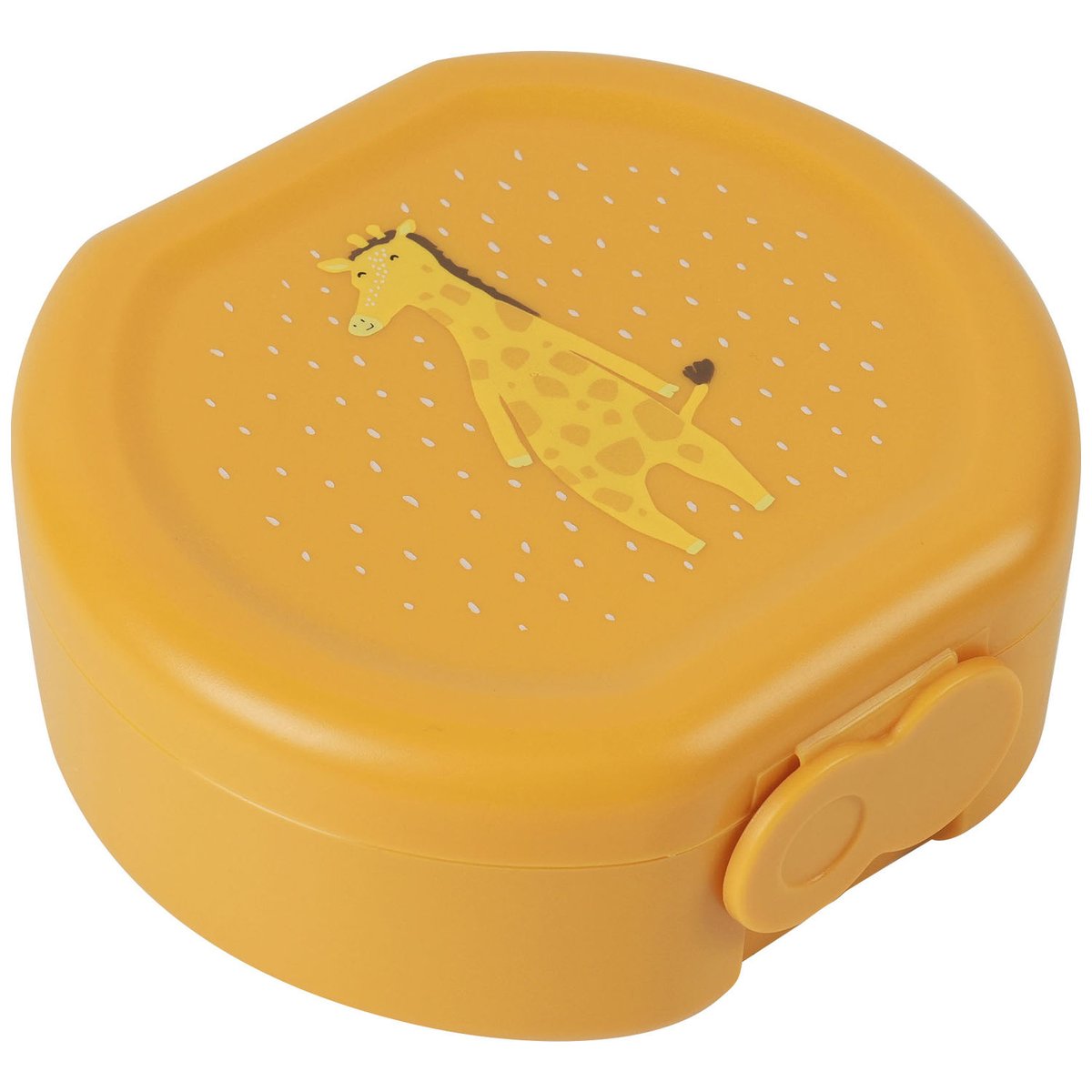 Lot de 2 boîtes à goûter à clip jaune, marron, blanc, TRIXIE