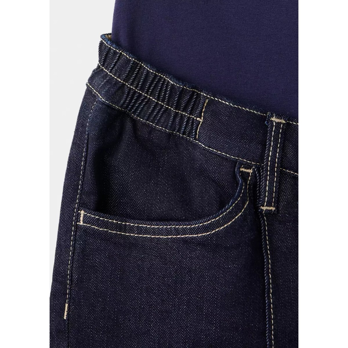 Jean large de grossesse bleu, MANGO