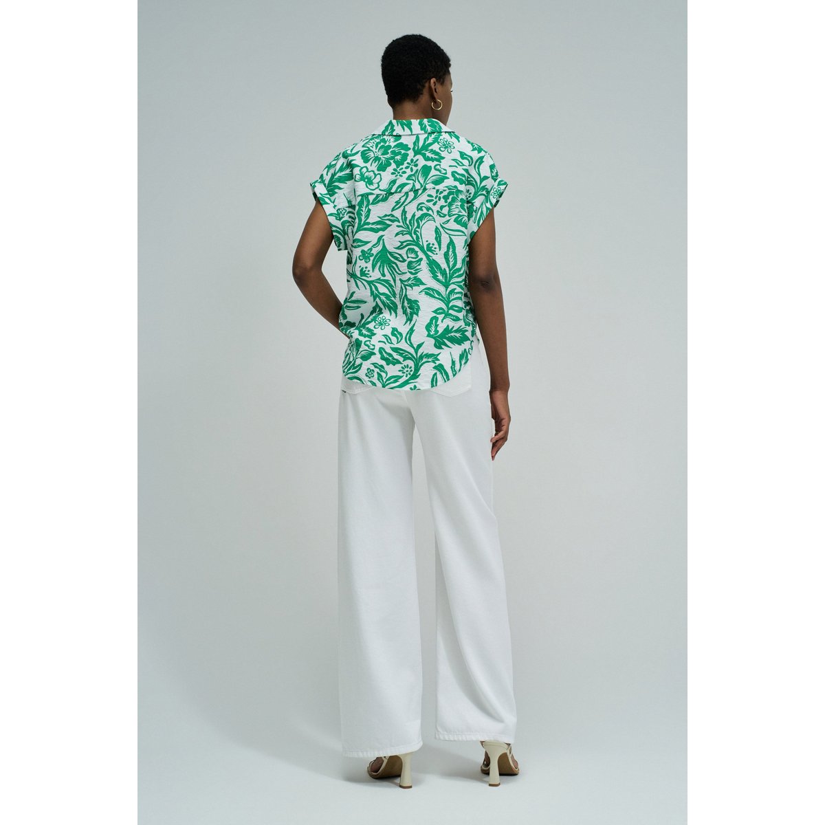 CHEMISE À MOTIF vert kaki, SALSA JEANS