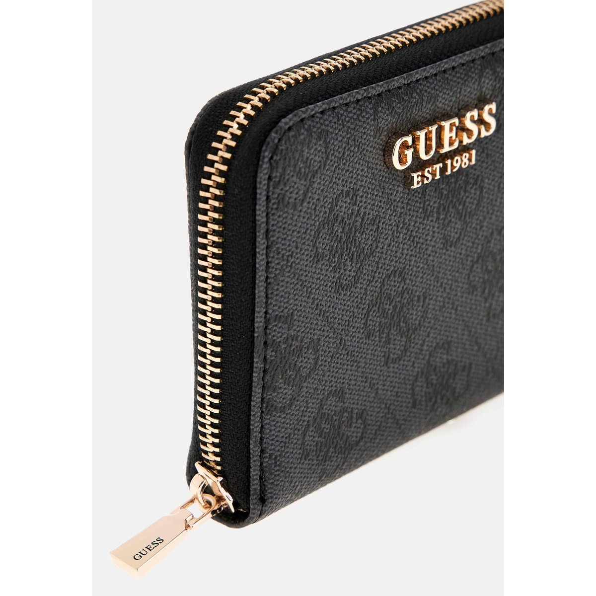Mini Portefeuille Laurel Logo 4G noir multi, GUESS