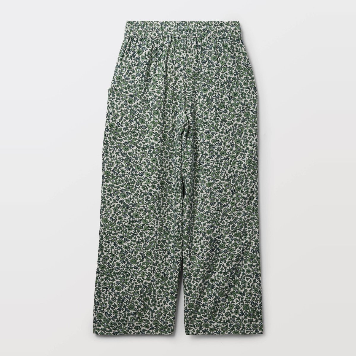 Pantalon taille élastiquée fluide imprimé celeri, MONOPRIX