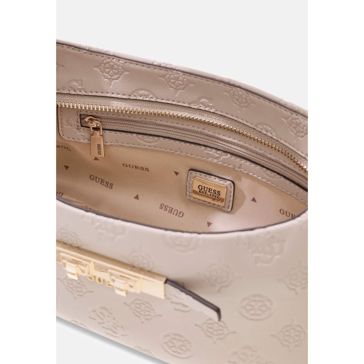 Sac À Épaule Carmella Logo rouge foncé, GUESS