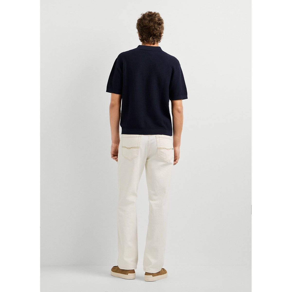 Polo manches courtes en maille, DYLAN marine, PEPE JEANS
