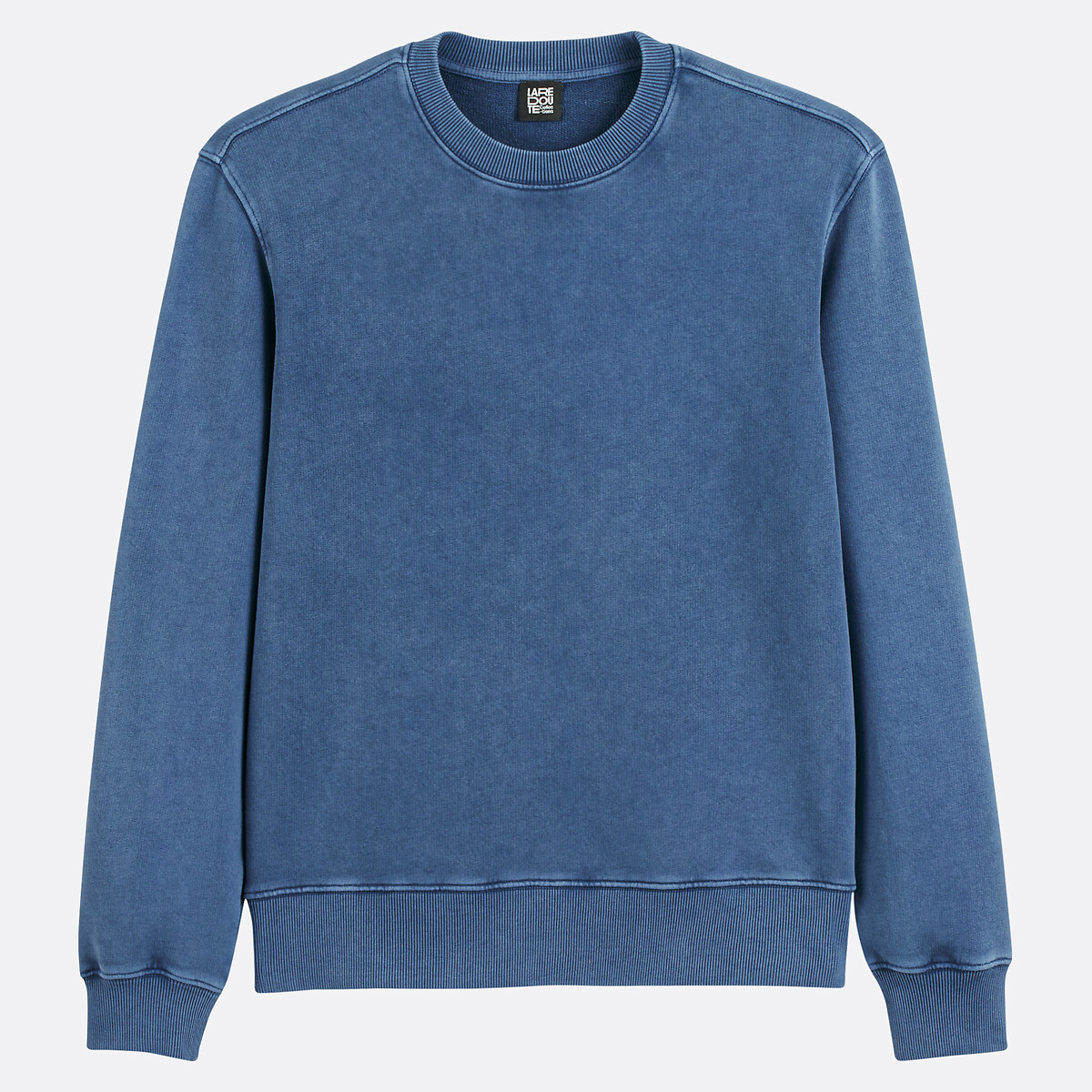 Sweat col rond coupe large bleu indigo, LA REDOUTE COLLECTIONS