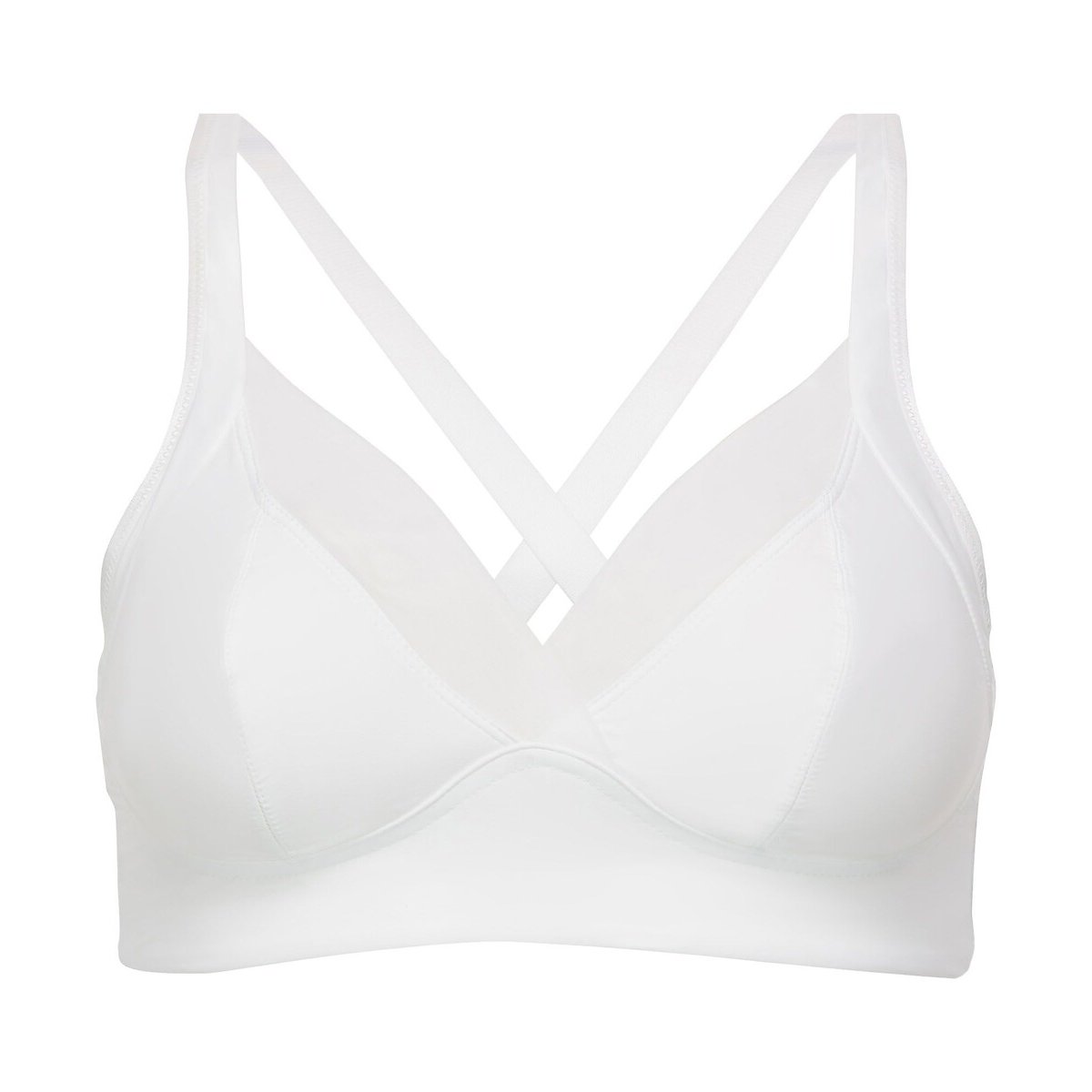 Soutien-gorge sans armatures Feel Good Support blanc, PLAYTEX