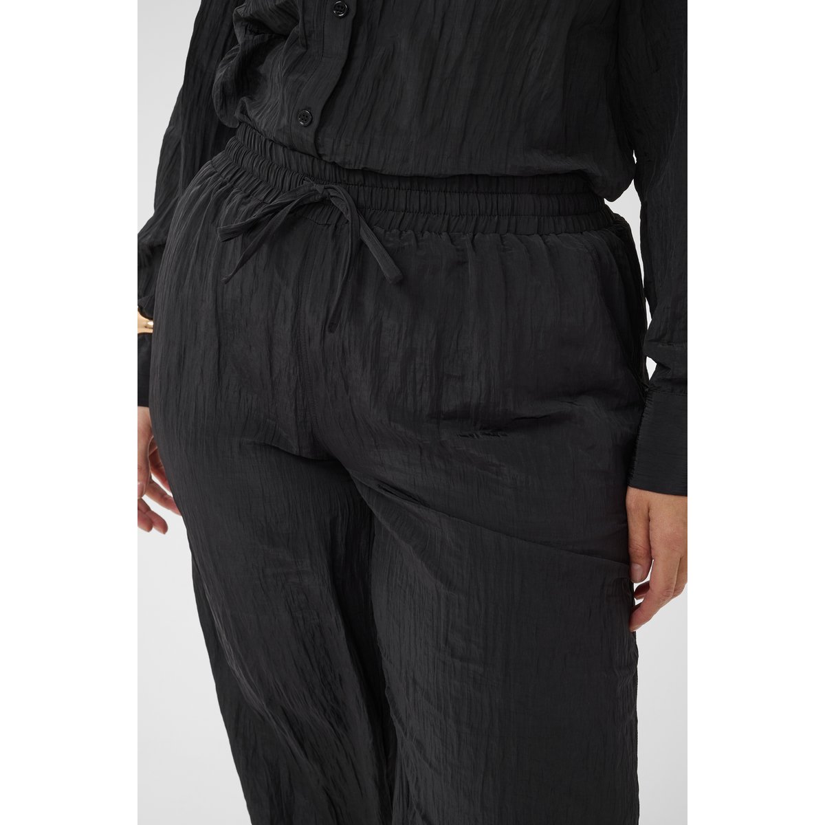 Pantalon casual noir, KAFFE CURVE