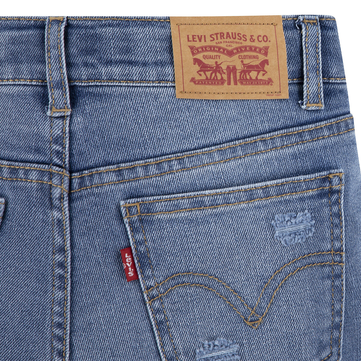 Jeans wide leg azul-ganga, LEVI'S KIDS