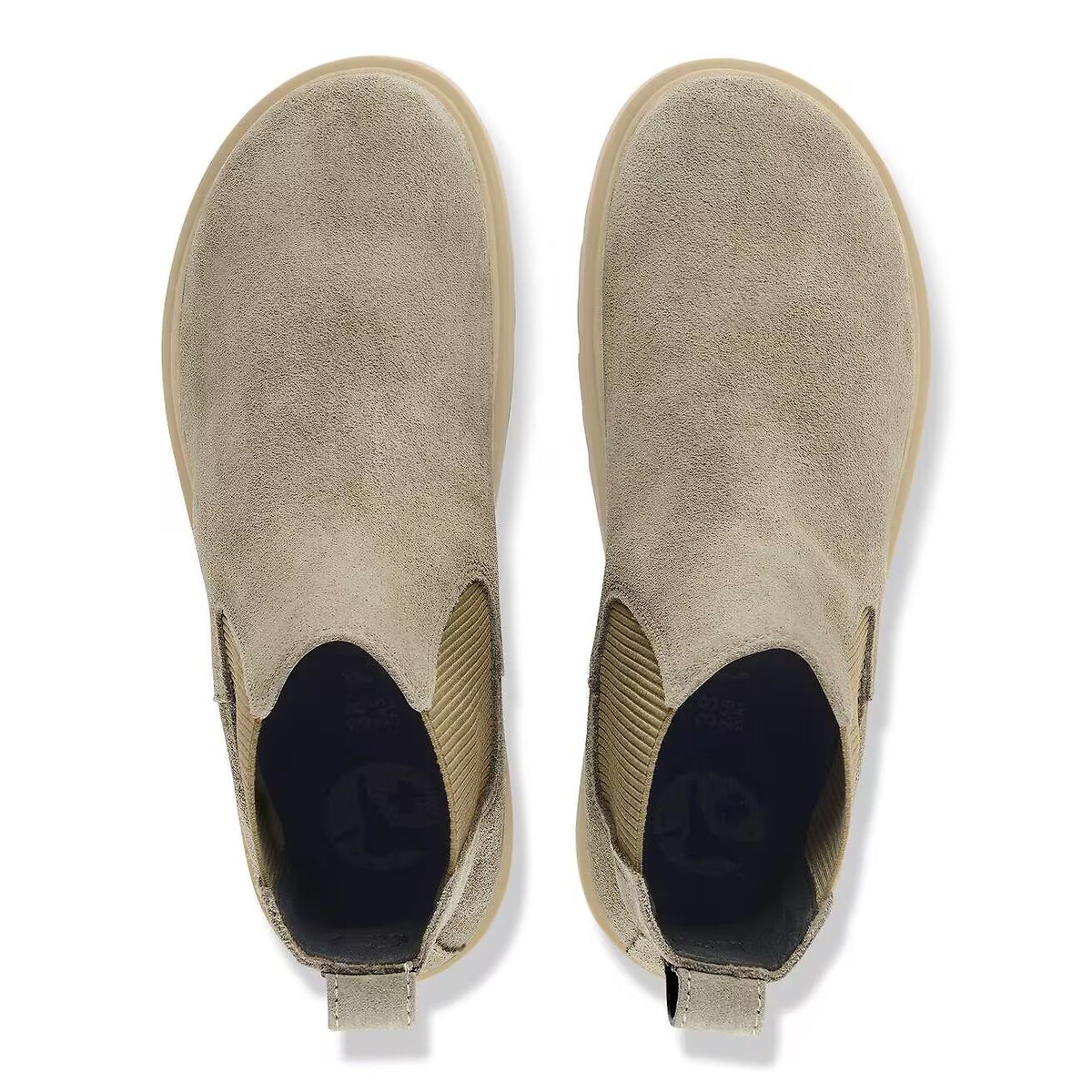 Bottines chelsea en cuir Highwood Slip-On Mid beige, BIRKENSTOCK