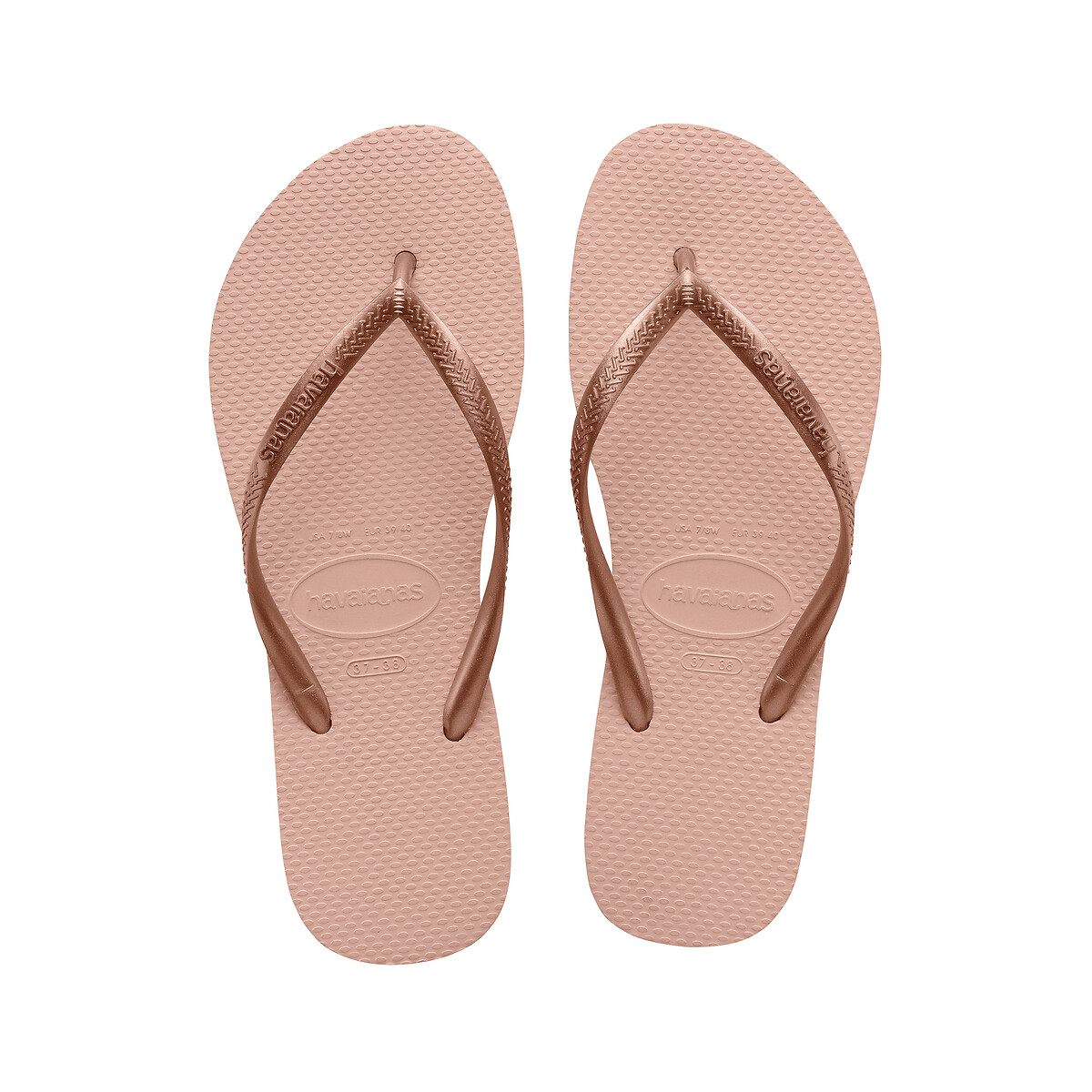Slim flip flops sandy grey Havaianas La Redoute