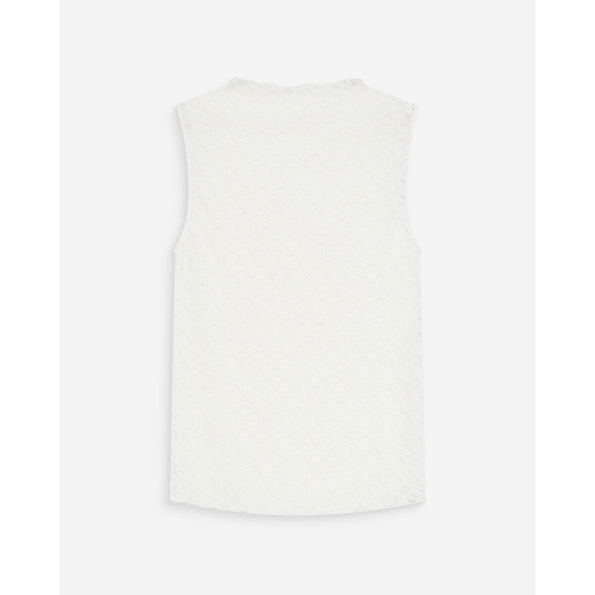 T-shirt senza maniche in pizzo VINTIE bianco, GRACE & MILA
