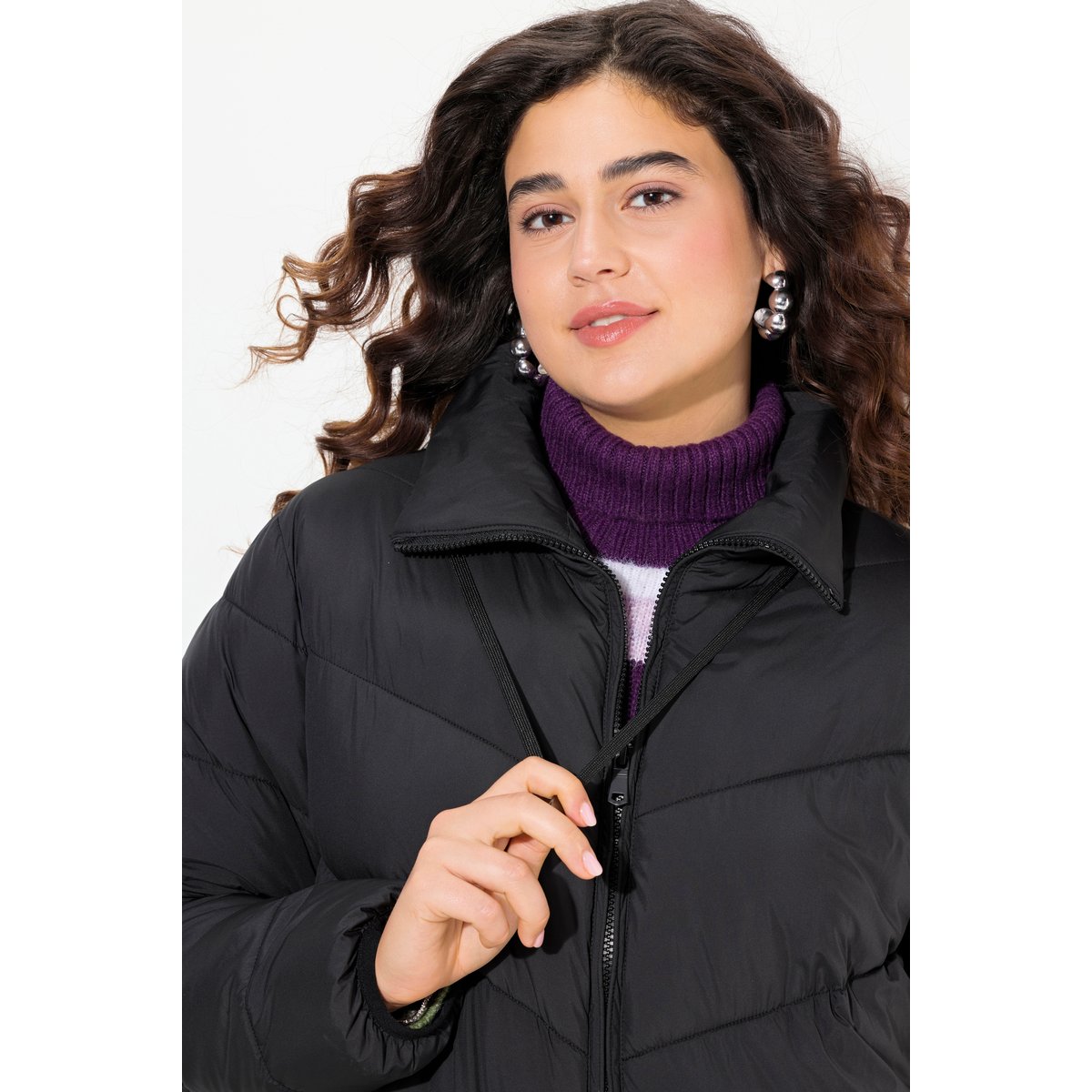 Manteau matelassé HYPRAR, tissu déperlant noir, ULLA POPKEN