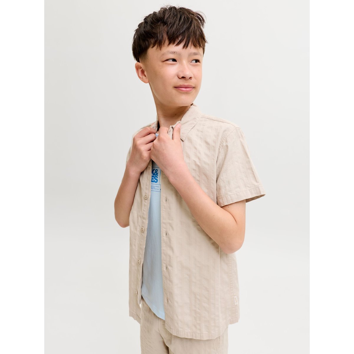 Chemise feather gray, JACK & JONES JUNIOR