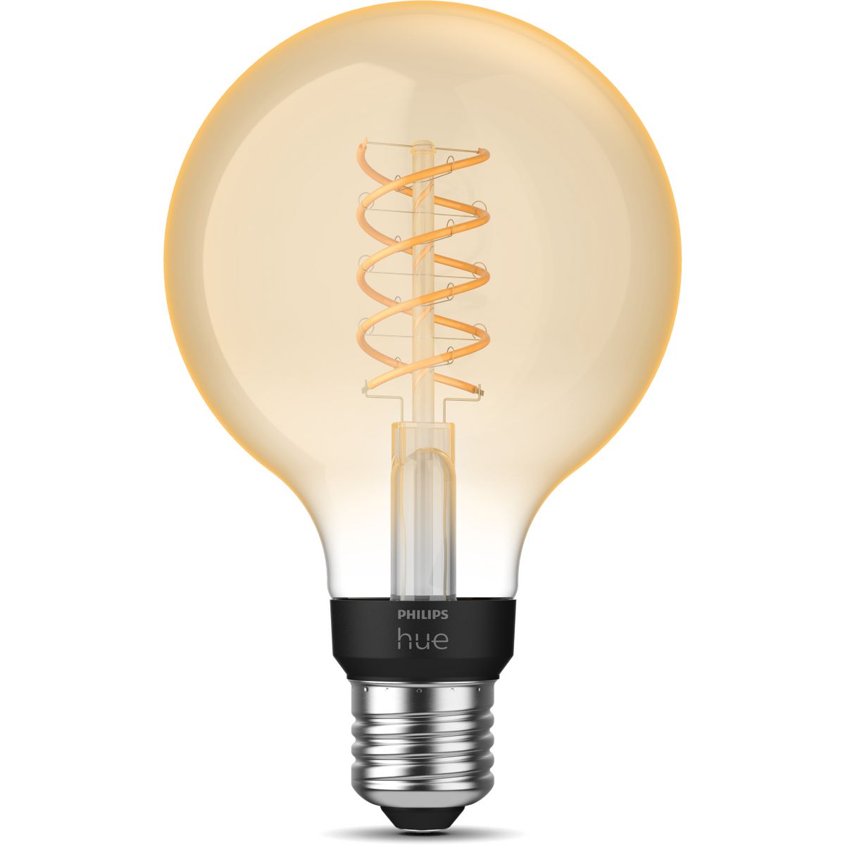 Ampoule LED connectée E27 White Filament Globe couleur unique, PHILIPS HUE