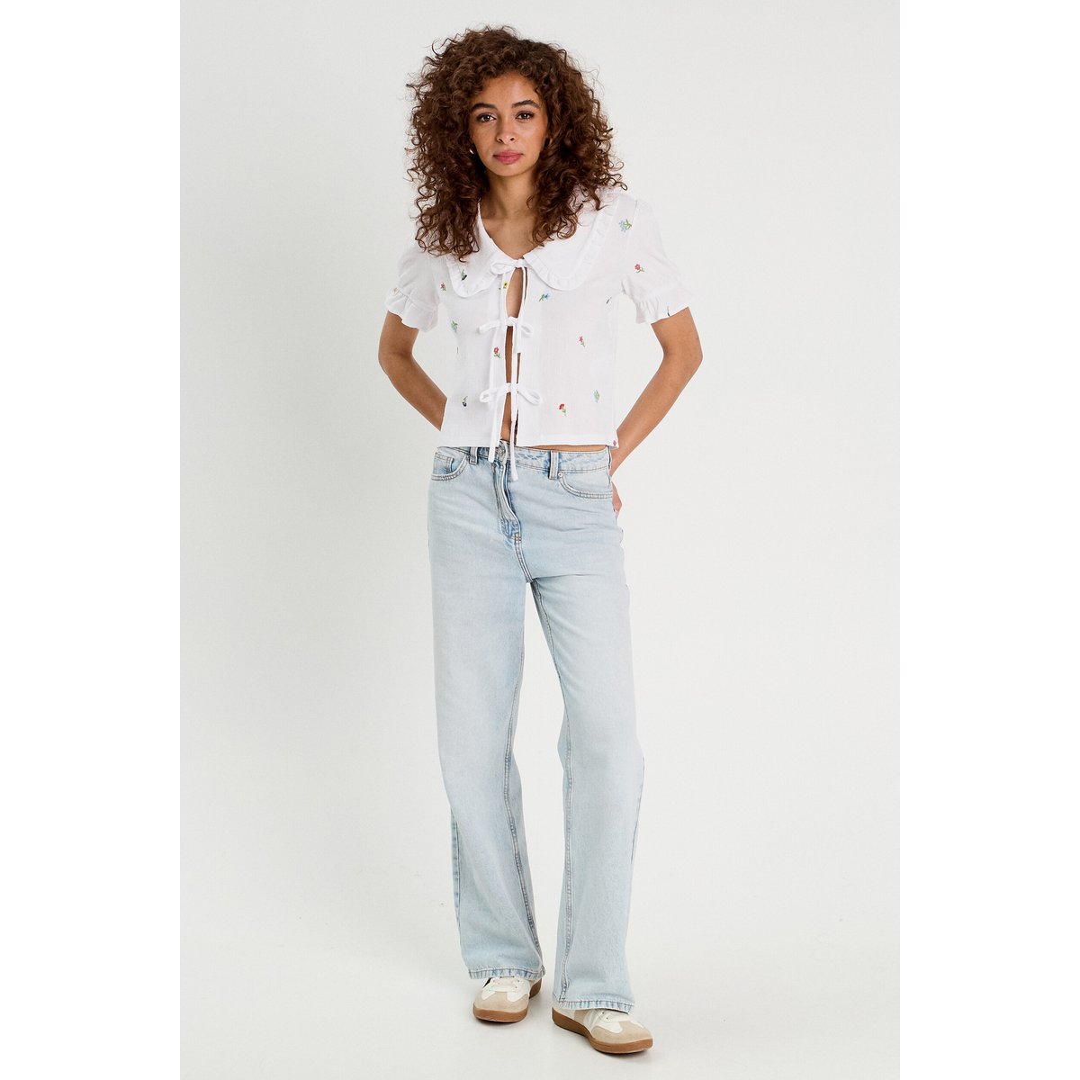 Blouse nouée blanc, CACHE CACHE