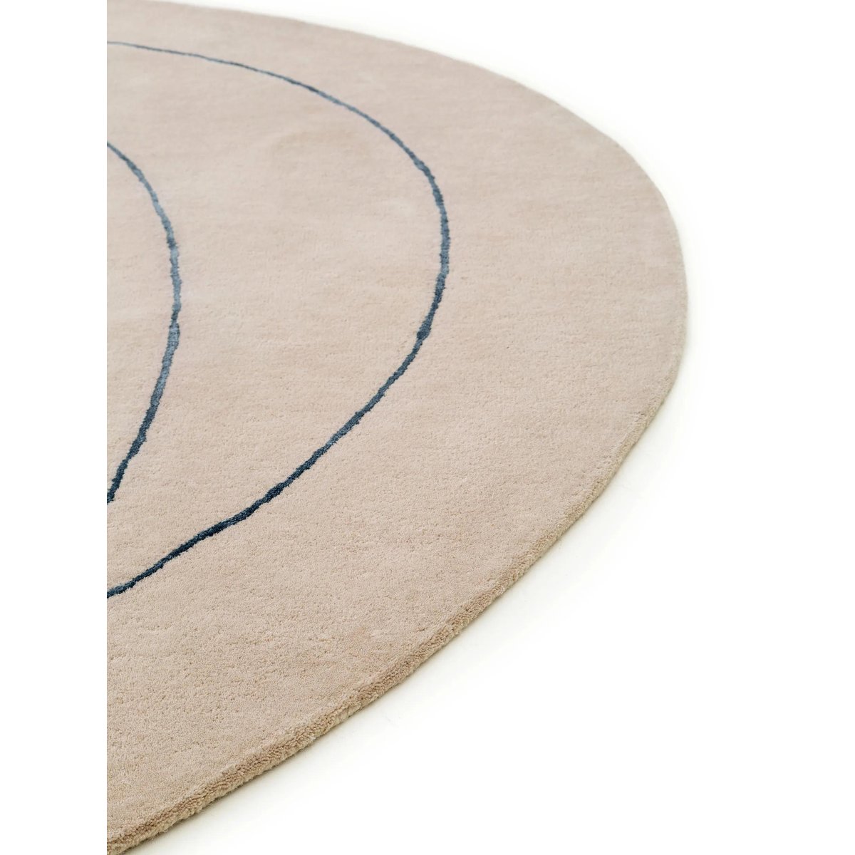 Tapis de laine tufté main SHAPE crème, BENUTA