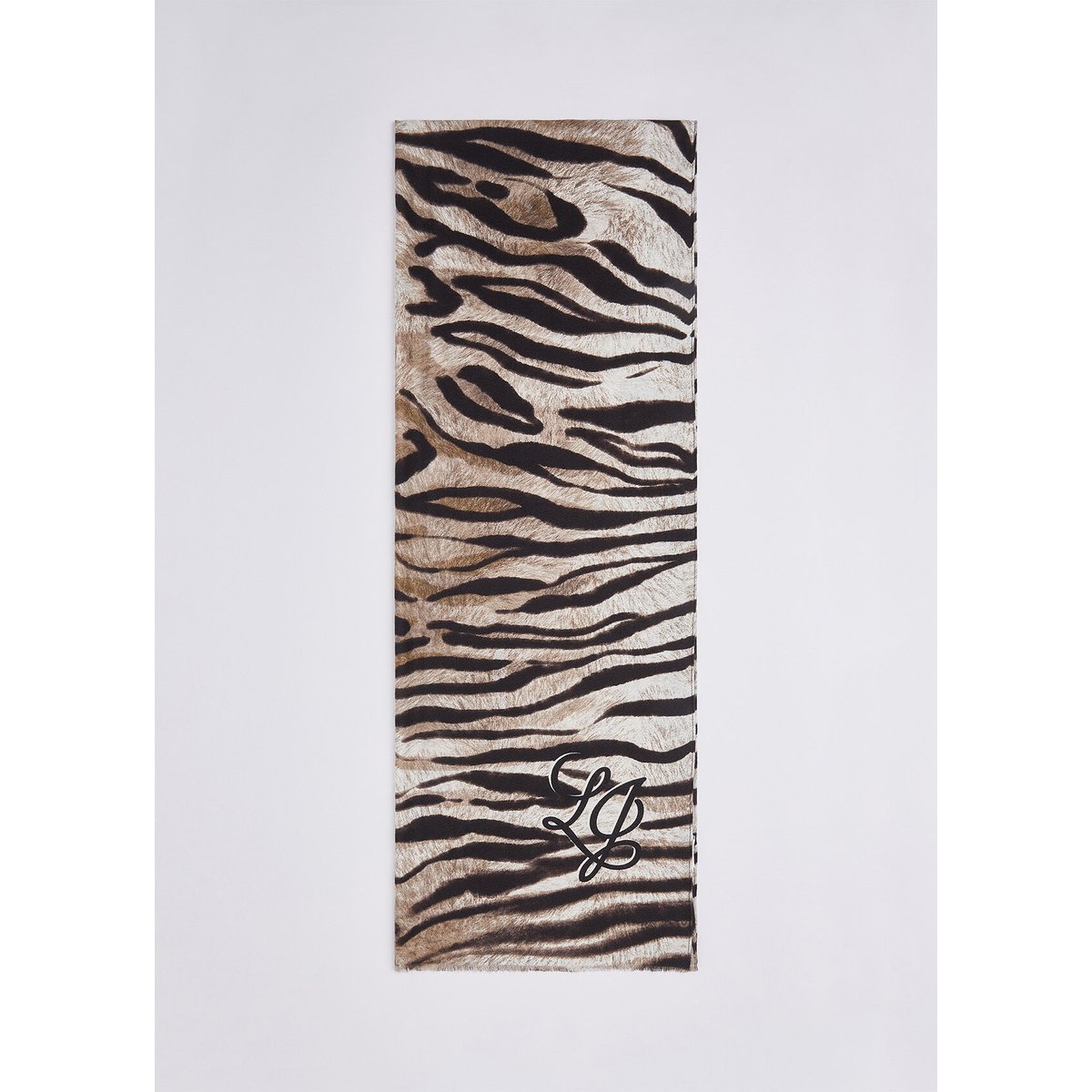 Étole animalier zébré camel, LIU JO