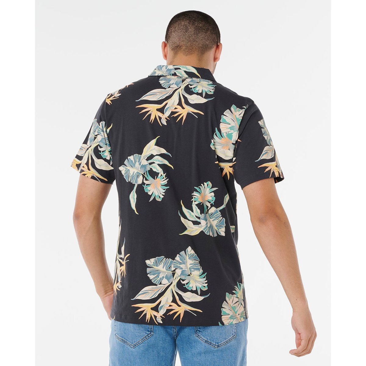 Polo FUN TIMES noir, RIP CURL