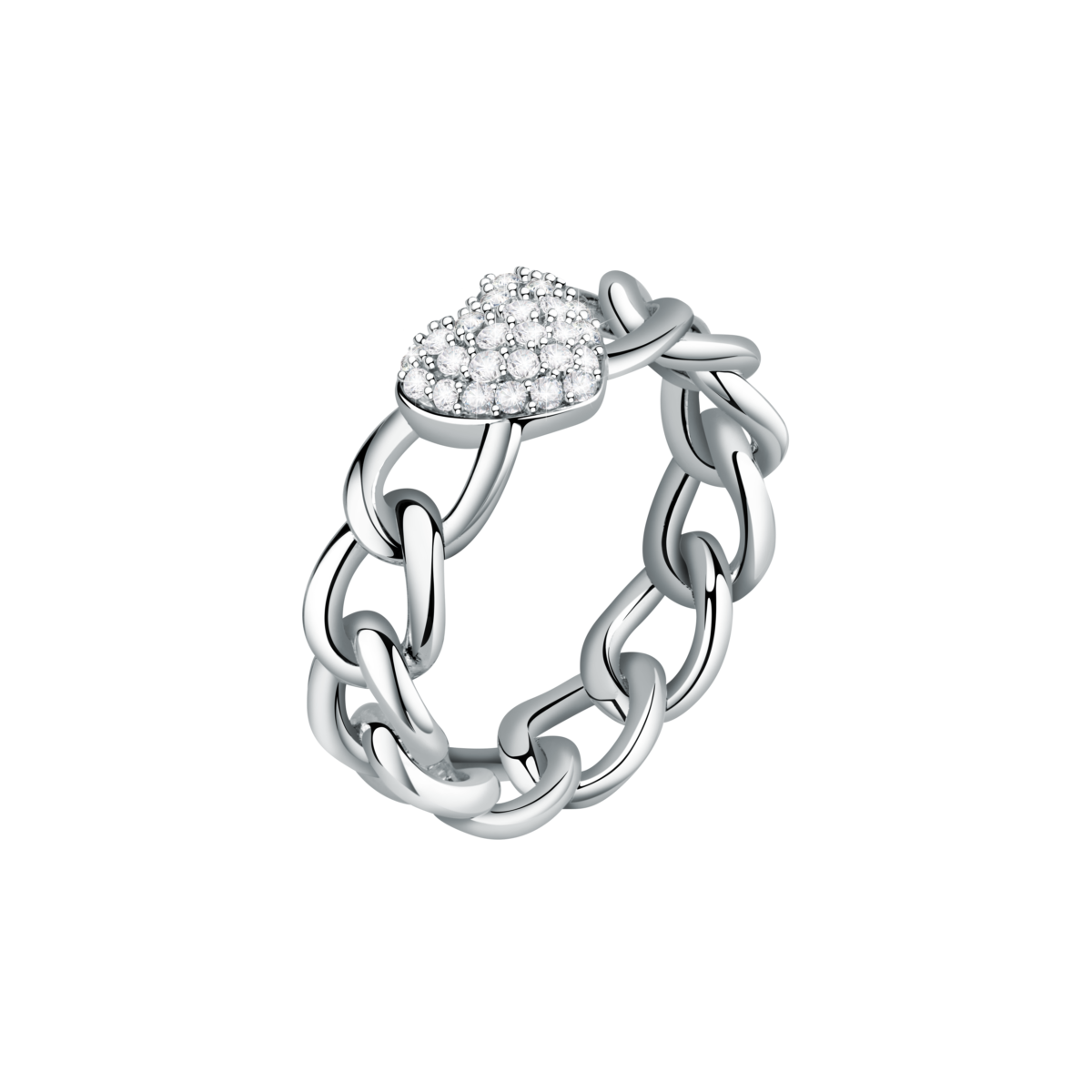 Bague en laiton et cristal INCONTRI argent, MORELLATO