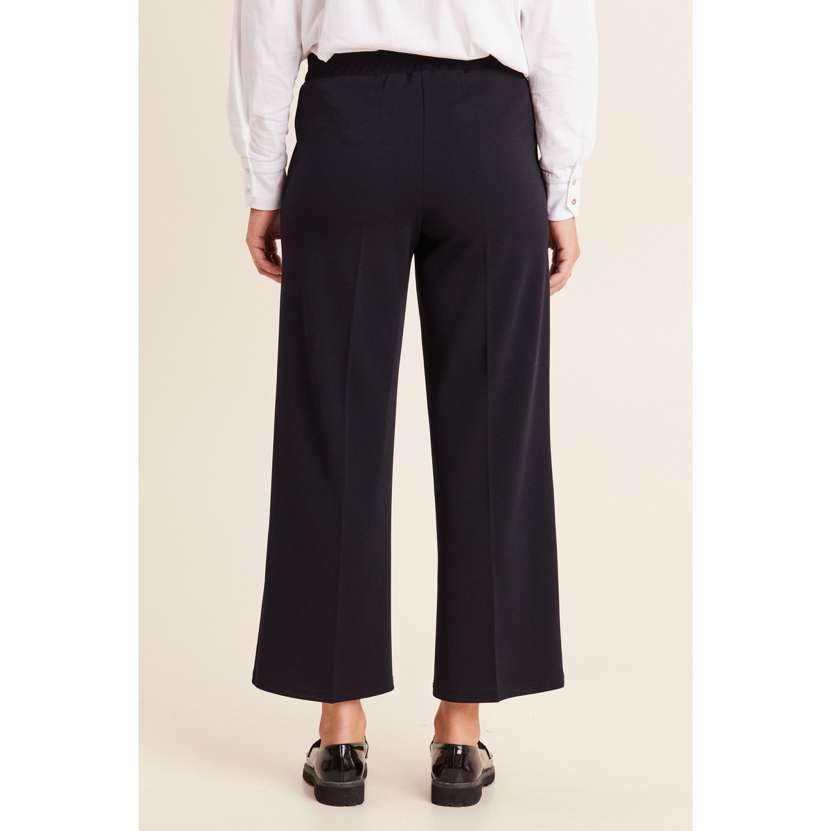 Pantalon large pinces bleu foncé, BREAL
