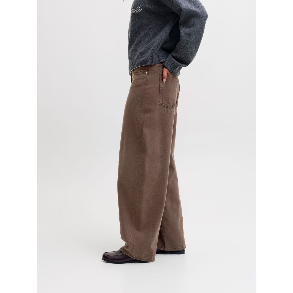 Jean Baggy Fit marron - demitasse 1, JJXX