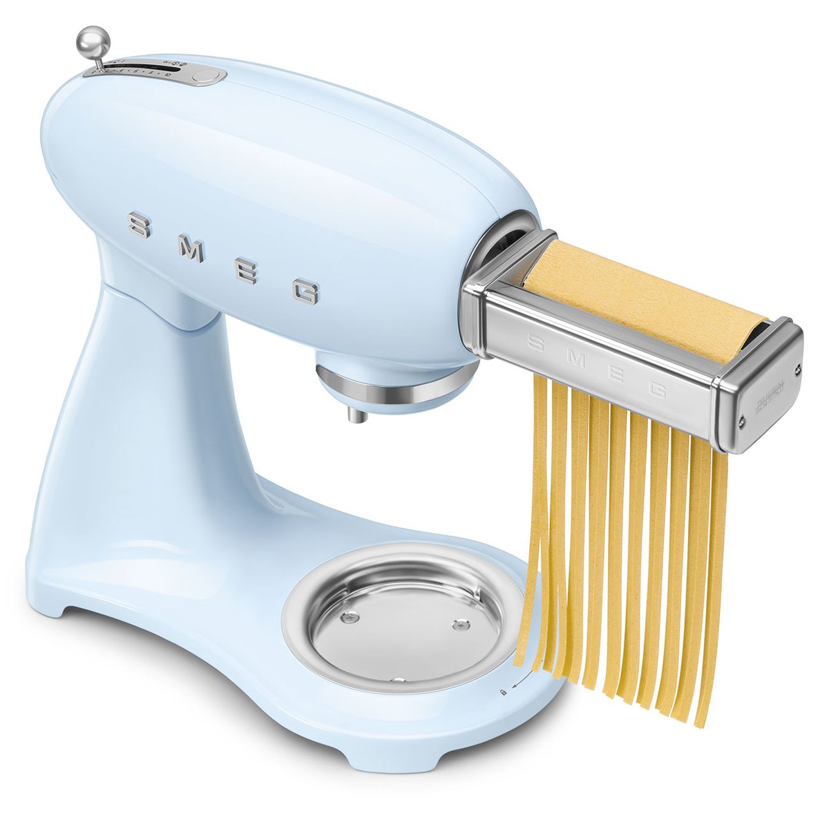 Robot patissier socle couleur SMF05 bleu azur brillant, SMEG