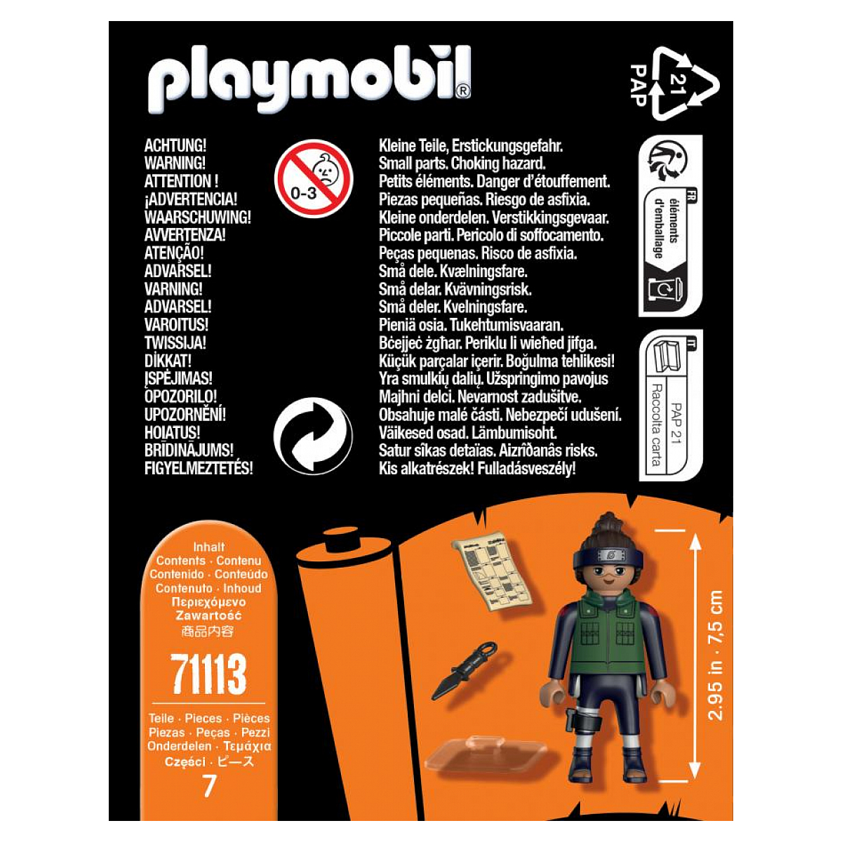 71113 Iruka - Naruto Shippuden couleur unique, PLAYMOBIL