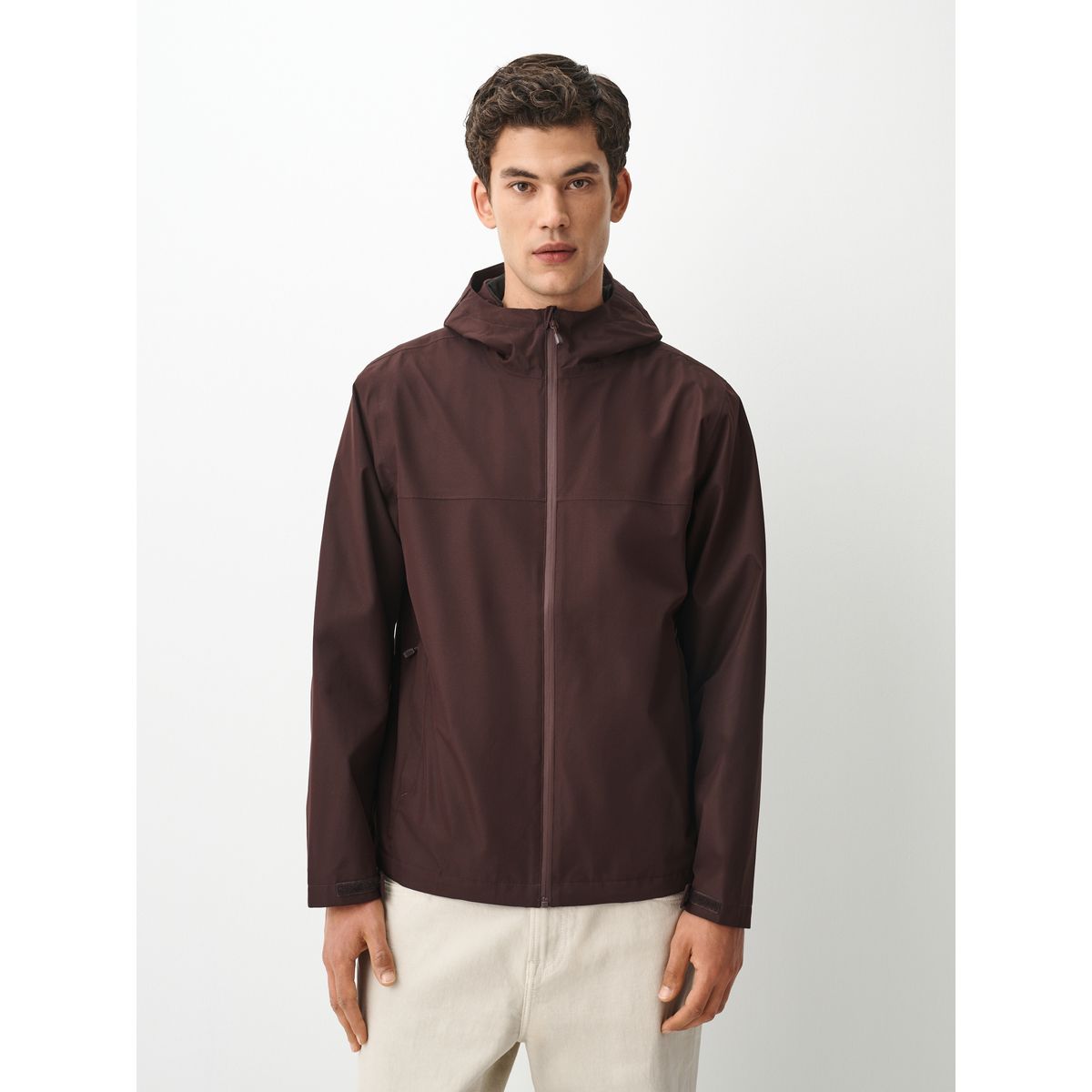 Anorak imperméable rouge bordeaux, NEXT