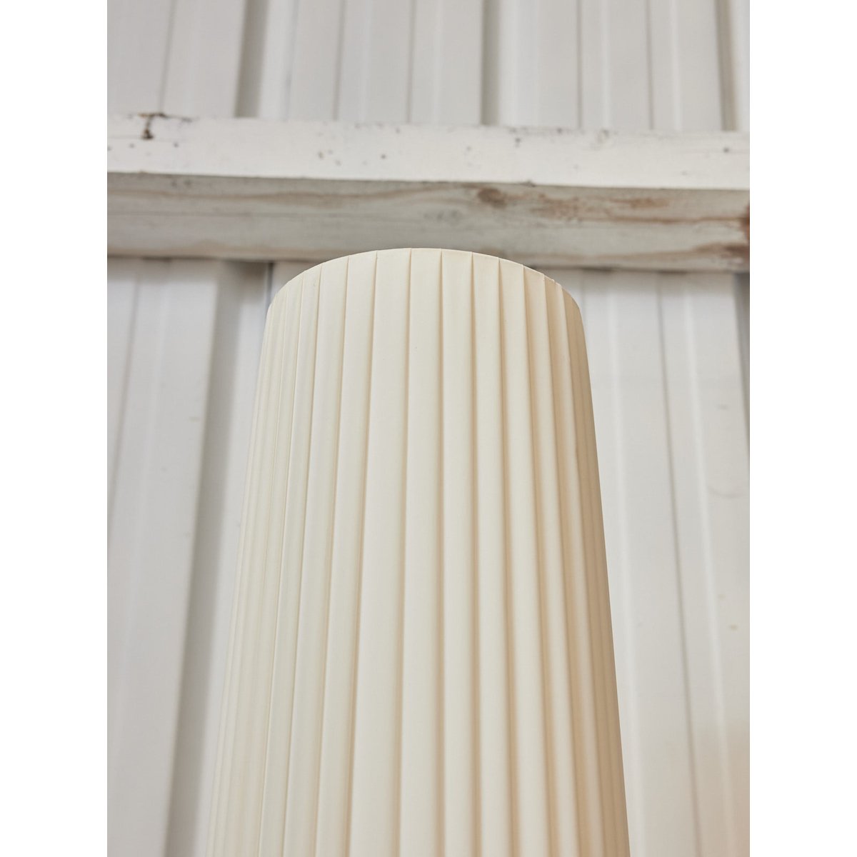 Lampadaire en tissu plié Julien N°390 - Bon état gris, DEBONGOUT