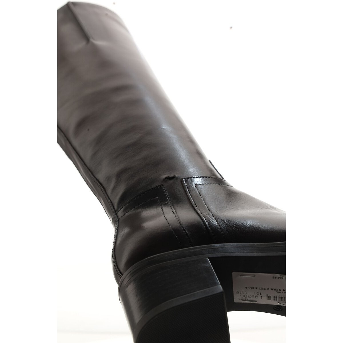 Bottes classiques en cuir marron foncé, MJUS