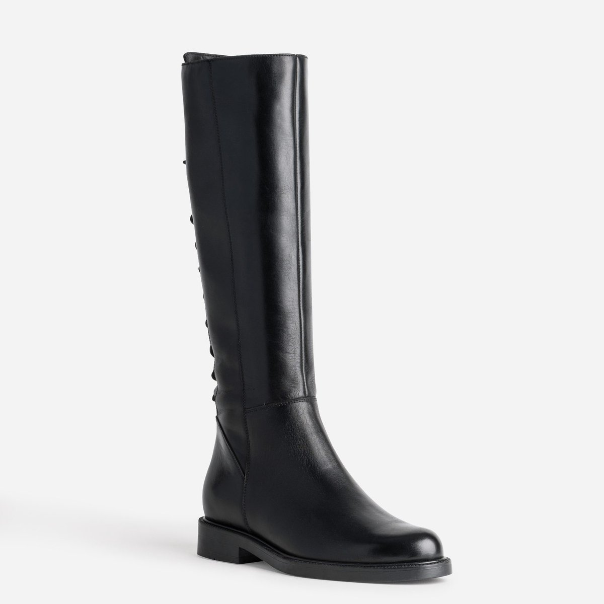 Botte Plate en cuir RIZLEN noir, ERAM
