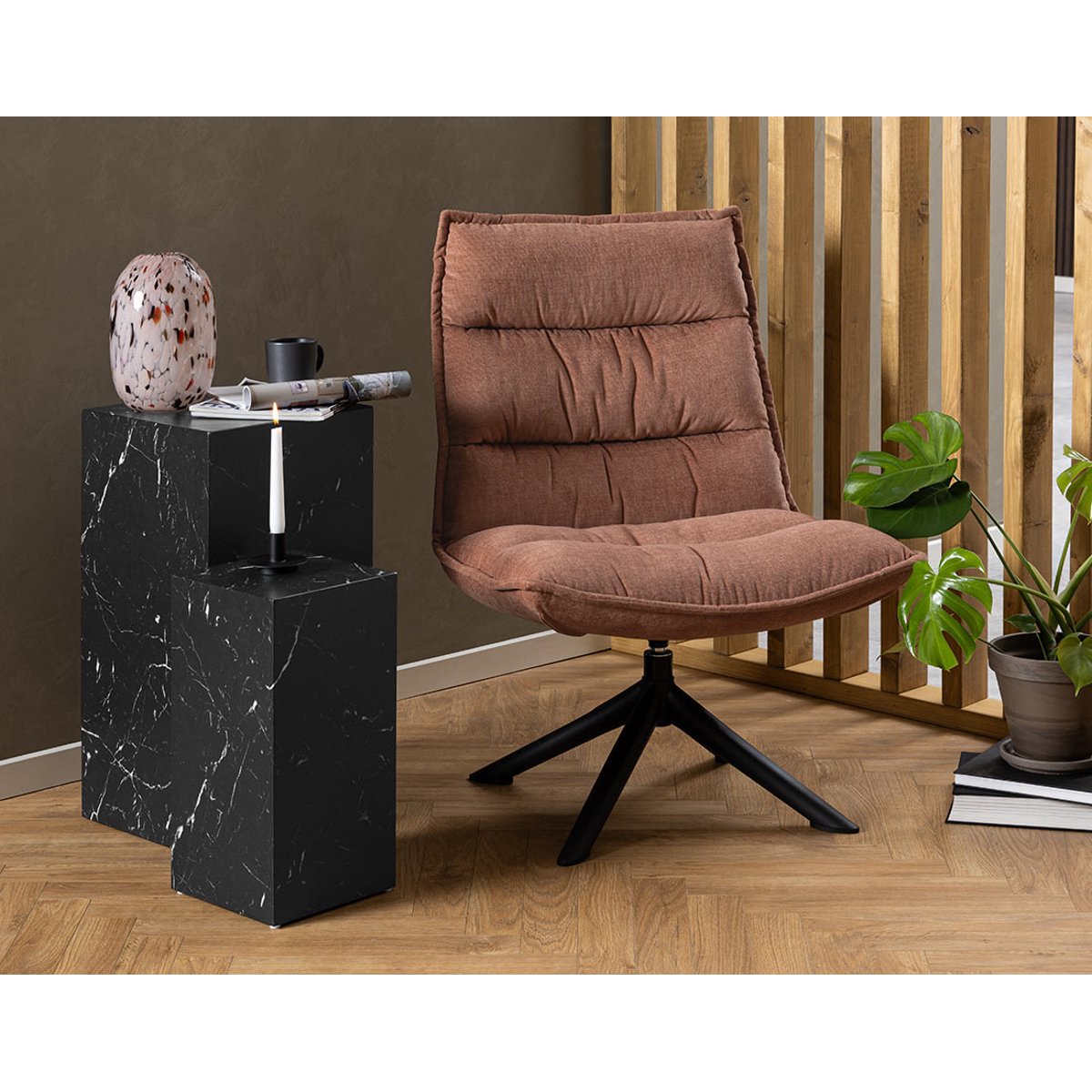 Fauteuil - MELLOW rose, BEST MOBILIER