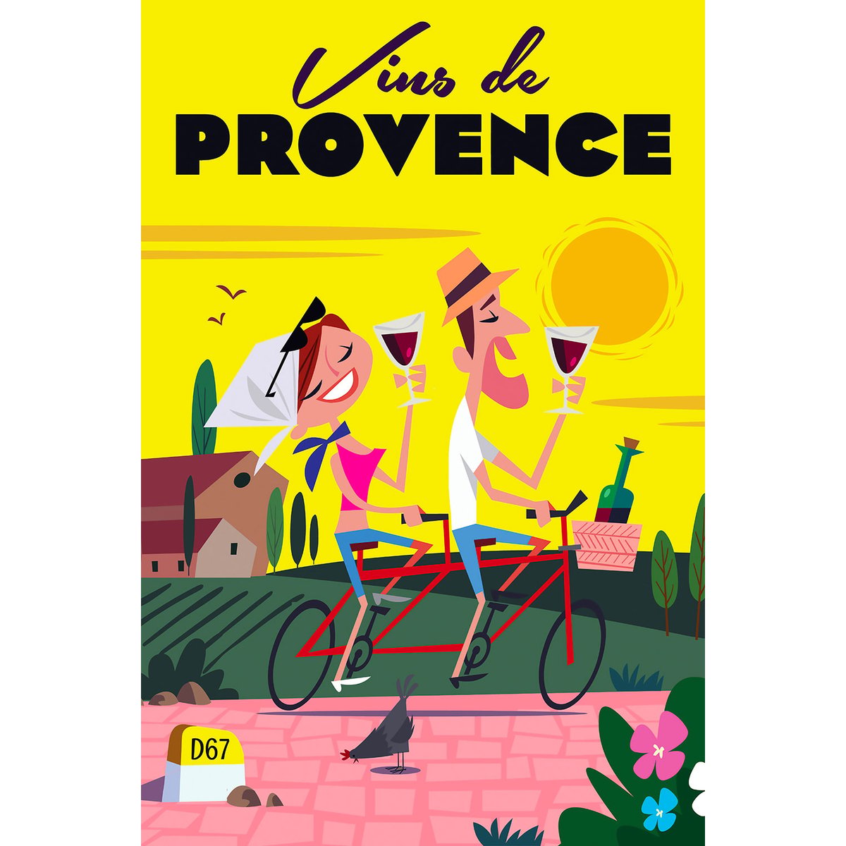 Tableau vive la provence tableau alu dibond, HEXOA