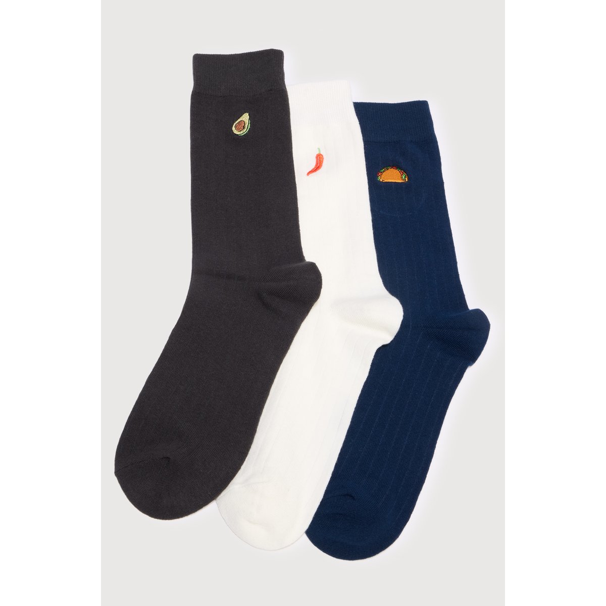 Lot de 3 paires chaussettes hautes noir, BONOBO