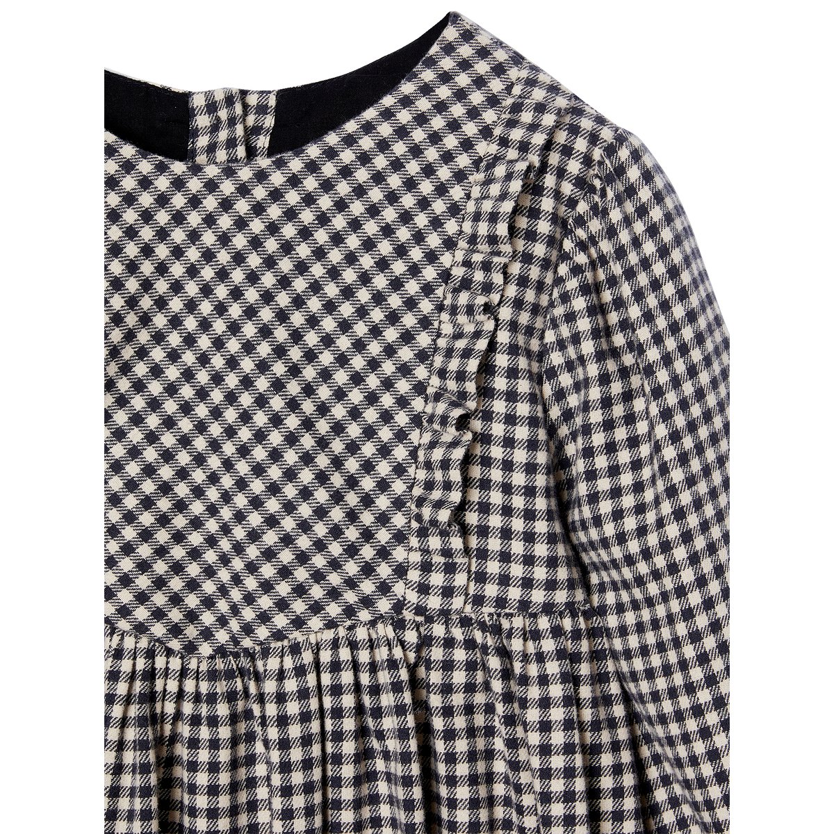 Robe vichy ATELIER carreaux gris, VERTBAUDET