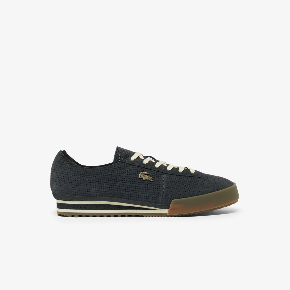 Sneakers Aura homme en cuir gris-gu2, LACOSTE