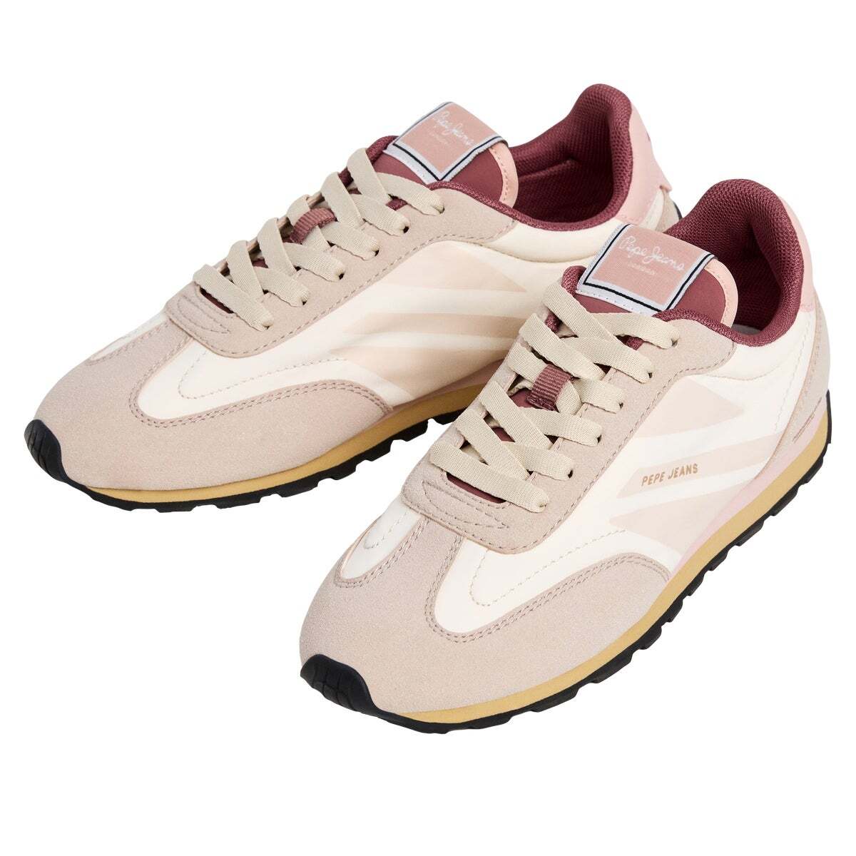 Jane - Baskets De Running Rétro beige sable, PEPE JEANS