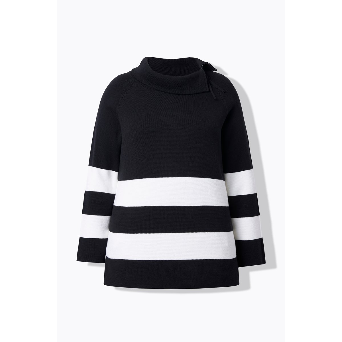 Pull à col roulé et manches longues blanc neige, ULLA POPKEN