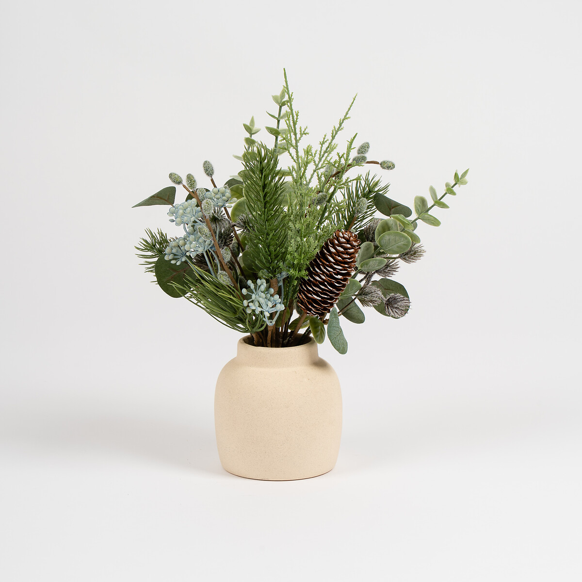32cm Winter Pine Arrangement green, SO'HOME